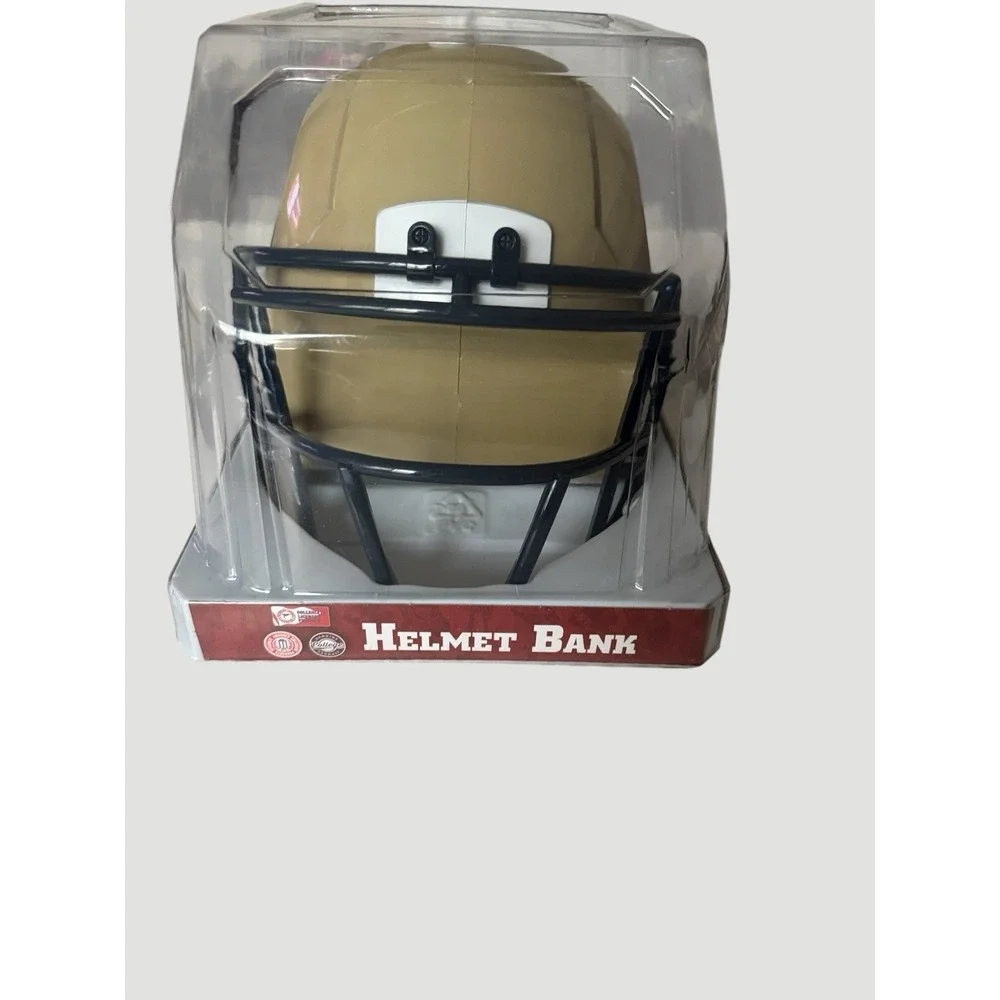 FOCO Georgia Tech Helmet Bank Collectible Plastic Tan Black